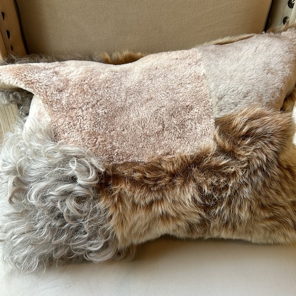 GENUINE SHEARLING PATCHWORK CLUTCH BAG-LARGE SLOUCHY MADE IN THE UK - Picture 10 of 10